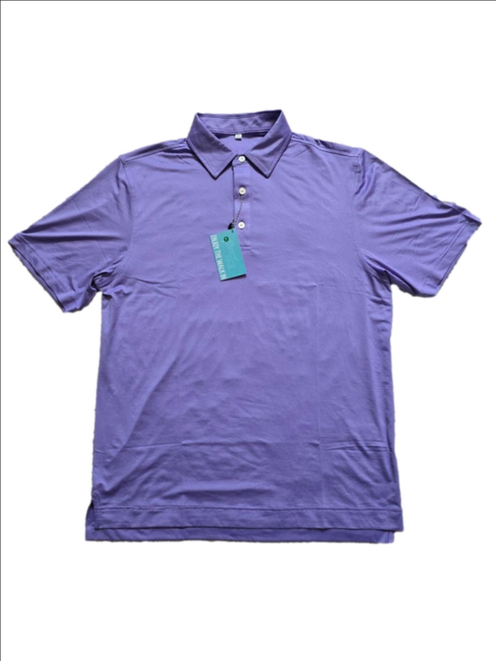 Men's Inward Half Purple Polo Shirt M